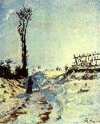 Armand guillaumin Hollow in the snow oil painting artist